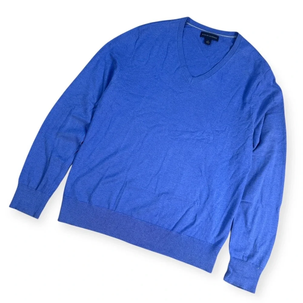 Banana Republic Royal Blue V-Neck Men’s Sweater